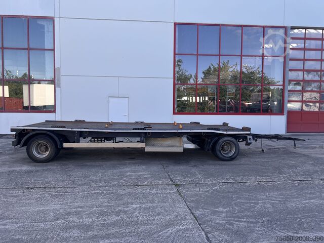 Low loader trailer Dinkel DAC 18000  2 Achs Kombi- Anhänger für Abroll- oder Absetzmulden oder Tieflader