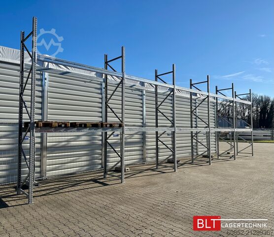 Palettenregal 19,6 lfm Palettenregale für Außenbereich H: 4,5m , 3000 kg Fachlast , FVZ