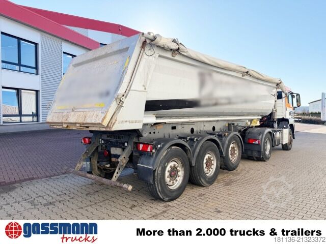 Tipper semitrailer Meiller MHPS 44/3, Liftachse, Stahlmulde ca. 25m³