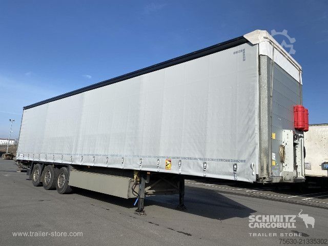 Open semitrailer with tarp Schmitz Cargobull Semitrailer Curtainsider Standard Hayon