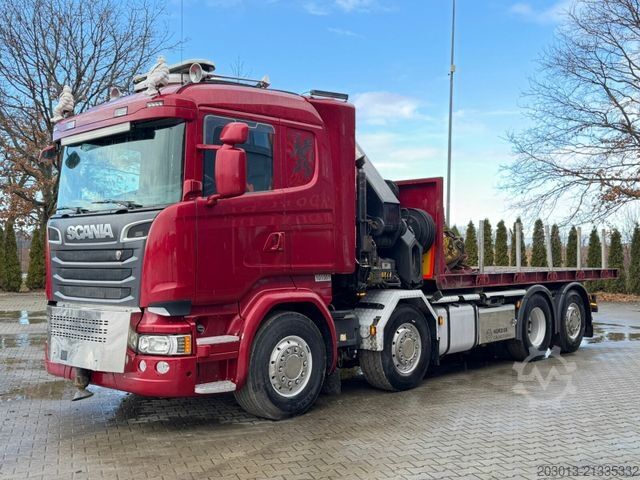 Truck mounted crane SCANIA R580 LB 8x2*6 HNB SZM mit Kran HIAB XS 422
