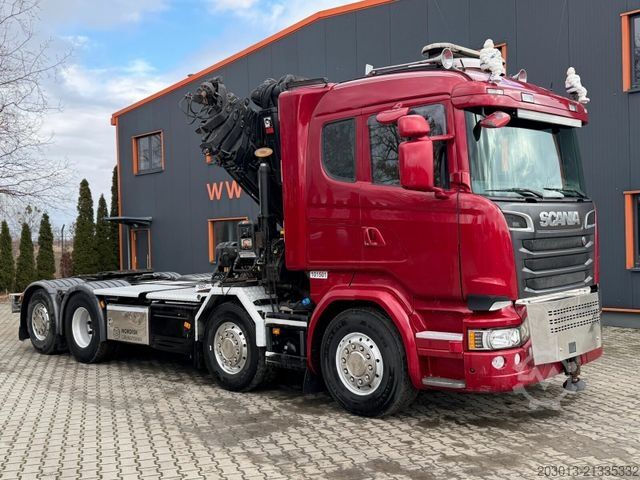 Truck mounted crane SCANIA R580 LB 8x2*6 HNB SZM mit Kran HIAB XS 422