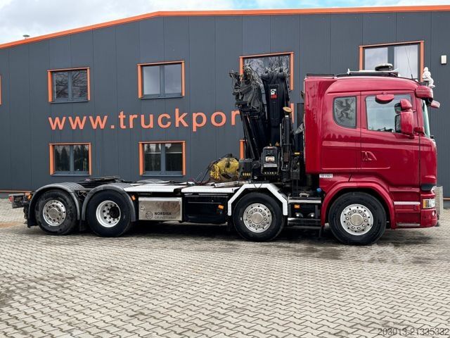 Truck mounted crane SCANIA R580 LB 8x2*6 HNB SZM mit Kran HIAB XS 422
