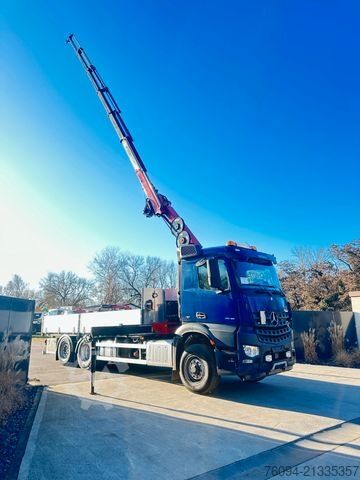 Truck mounted crane MERCEDES-BENZ Arocs 2548 6x4 ALLRAD KRAN 21m SEILWINDE