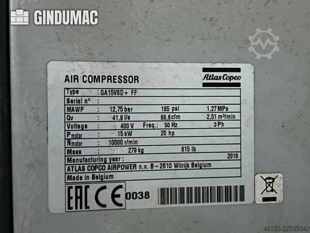 Atlas Copco GA15VSD+FF Atlas Copco GA15VSD+FF