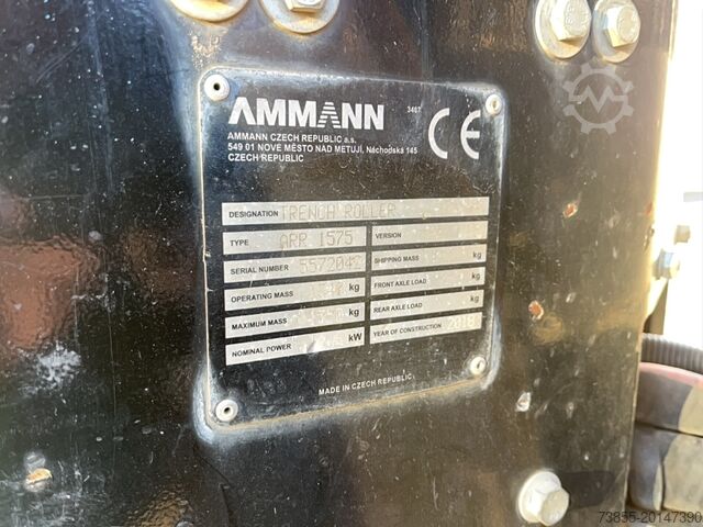 Tandem Roller Ammann ARR 1575 – Remote-Controlled Trench Roller Ideal for Soil Compaction