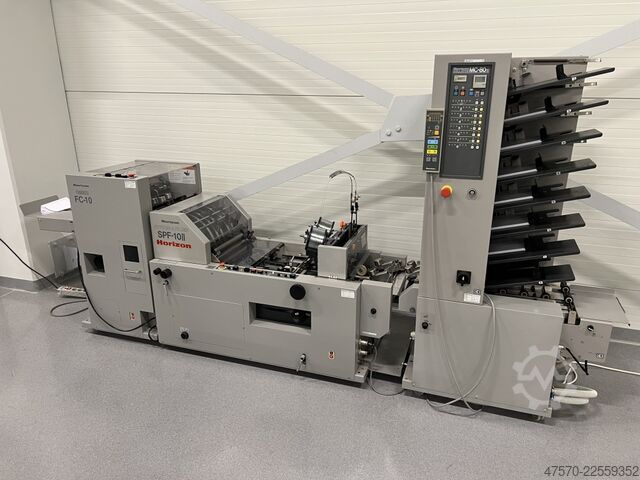 Broschürenfertigungslinie Horizon MC-80a + SPF-10II + FC-10II Booklet Making Line