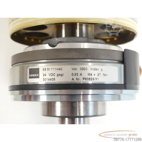 KUKA / Binder Motor KUKA / Binder KUKA Rotor m. Binder 86 61111H40 für 1FK7101-5AZ91-1ZZ9-Z SN:YFX250747095016