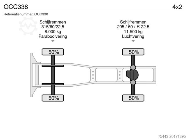 Volumen-SZM DAF XF 480 FT 4x2 OCC338 SH low deck (95 cm) – TraX...