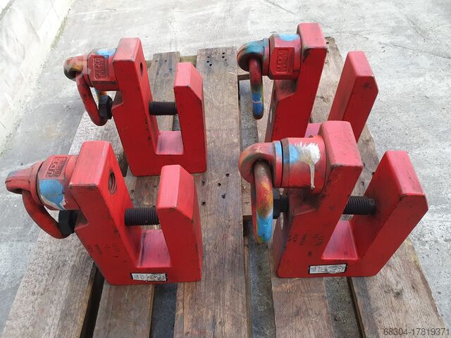 Transport hook / screw lifting clamp J.D.T. 1 ton / 6 ton / 17 ton / 17 ton
