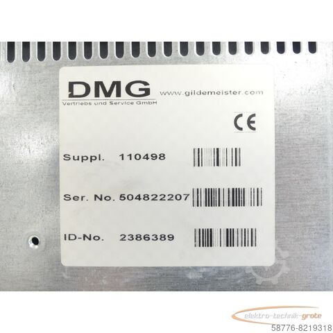 Component DMG Suppl. 110498 Flachbedientafel TFT 15" . 2386389 SN:504822207
