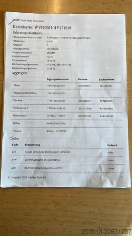 Tipper truck UNIMOG U435 Kipper mit Reifendruckregelanlage