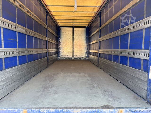 Flatbed truck with tarp MERCEDES-BENZ ATEGO 1530 * SCHLAFKABINE * LBW 2 T *KLIMA *