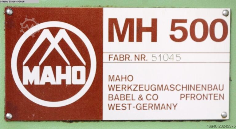 Universal Milling Machine MAHO MH 500