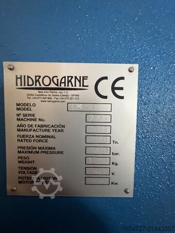 Motorized hydraulic press Hidrogarne CM-50