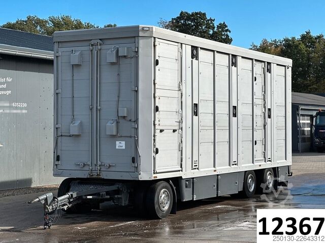 Pferdeanhänger MENKE-JANZEN 2.Stock Viehanhänger * Hubdach* Tränke* 39m²