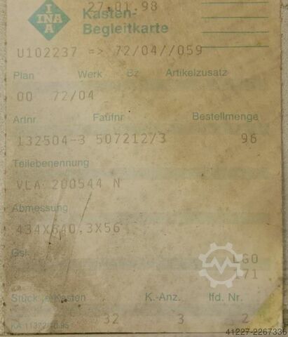 Großwälzlager INA VLA200544-N