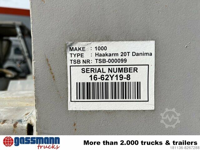 Roll-off tipper truck  20t Abrollanlage Danima