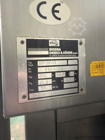 Double spiral mixer & dough chunker DIOSNA Dierks & Söhne GmbH DSP 280E