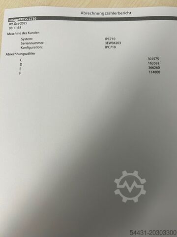 Digital printing machine Canon imagePress C710