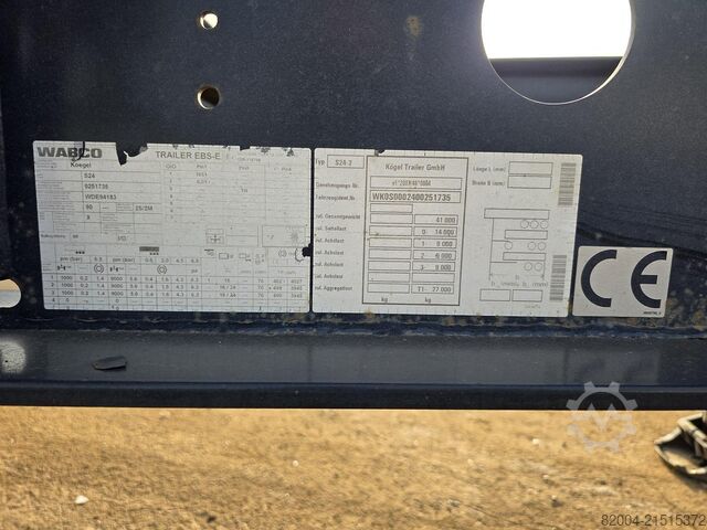 Transport von Containern KÖGEL S24-2 | SAF DISC. | LIFT AXLE.