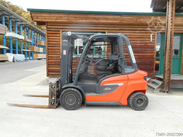 4-wheel forklift Linde H30D-01 Triplex + SS + ZV