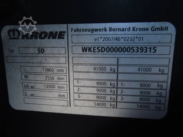 Suitcase Krone 3xAXLE SAF