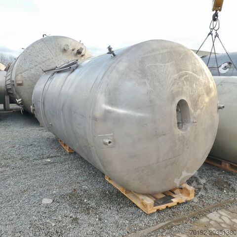 10000 Liter Druckbehälter aus V2A mit vollverschweißtem Isoliermantel ABAB Allgemeine Behälter- u. Apparate Bau 7181