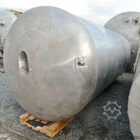 10000 Liter Druckbehälter aus V2A mit vollverschweißtem Isoliermantel ABAB Allgemeine Behälter- u. Apparate Bau 7181