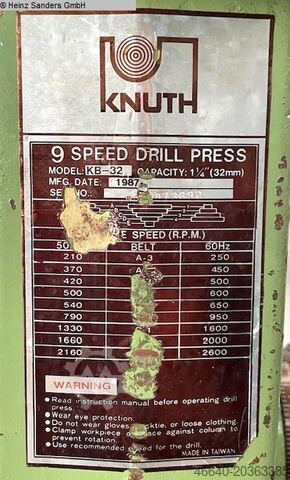 Säulenbohrmaschine KNUTH KB 32