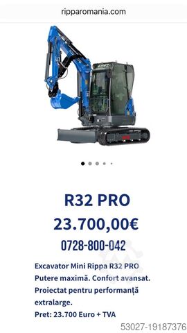 Mini excavator RIPPA R 32 PRO