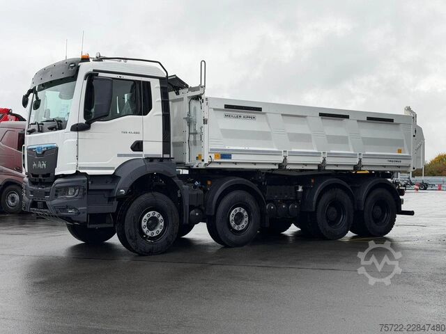 3-Seiten-Kipper MAN TGS 41.480 8x4 BB mit Meiller 3-Seitenkipper