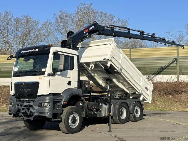 Tipper with crane MAN TGS 28.480 MAN TGS 28.480 BL 6x4-4 Hiab 228-6 3...