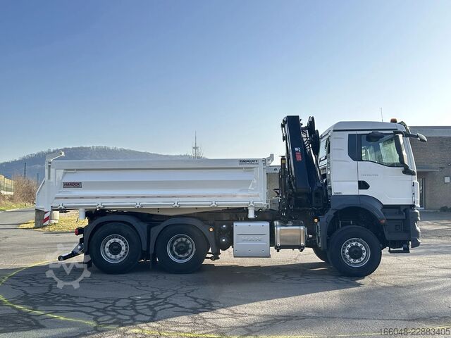 Tipper with crane MAN TGS 28.480 MAN TGS 28.480 BL 6x4-4 Hiab 228-6 3...