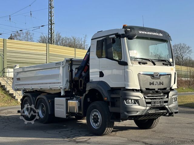 Tipper with crane MAN TGS 28.480 MAN TGS 28.480 BL 6x4-4 Hiab 228-6 3...