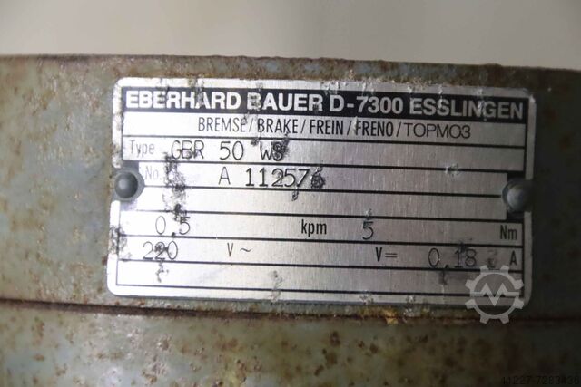 Gear motor 0.75 kW 40 rpm VEM G12-10/DK 84-200L