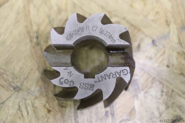 Walzenstirnfräser Garant H 40Ø x 20 x 16  H C7 Sp.224mm