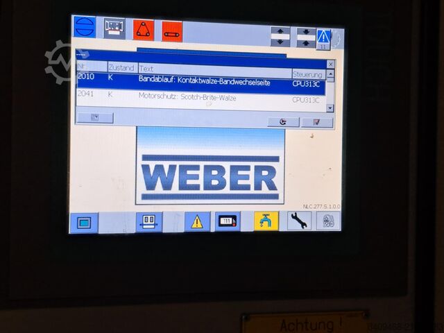 Sheet metal deburring machine Weber NLC-1P(6)1-1350