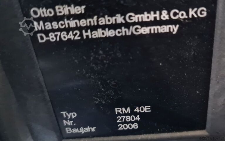 Punch bending machine bending machine Bihler RM 40E