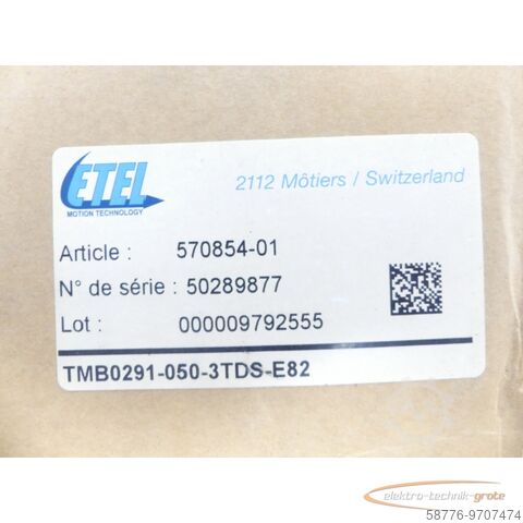 Control unit  ETEL TMB0291-050-3TDS-E82 Torquemotor SN ! -