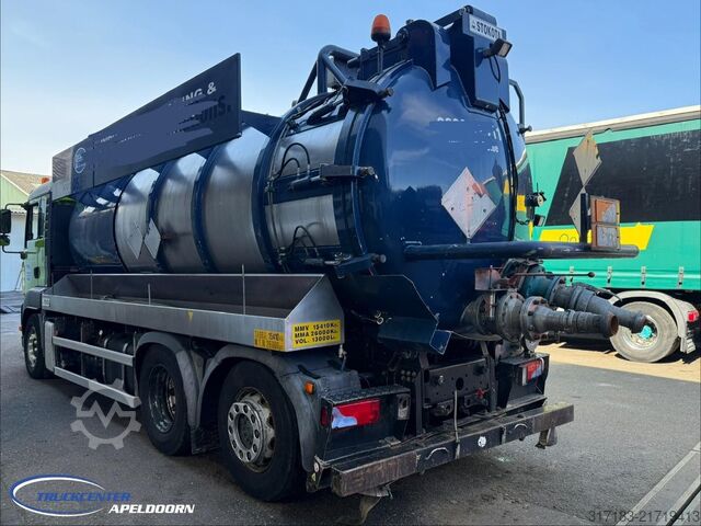 Vacuum truck MAN TGS 26.320 Stokota RVS tank, Handgeschakeld