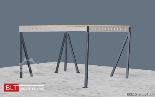 Storage platform 5x5m Lagerbühne , Belastung : 500kg/qm Unterkante: 3m ,ca. 25qm , Systembühne