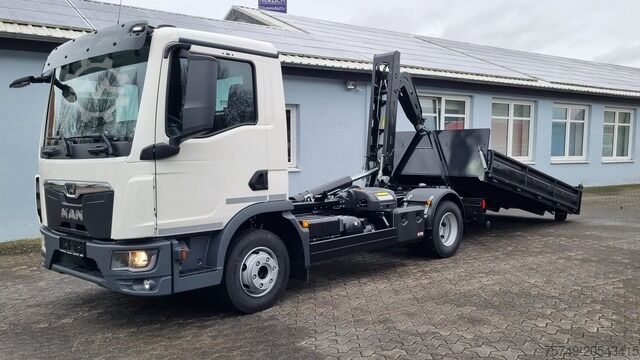 Roll-off tipper truck man TGL 12.220 BL NEU City Abrollkipper 8t TipMatic