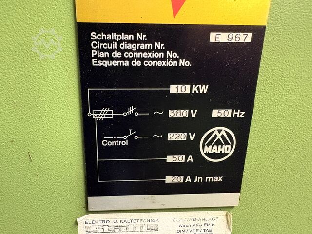 Tool room milling machine MAHO MH-C 700