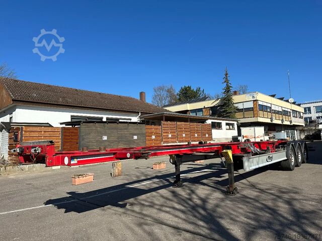 Containertransport Fliegl Containerchassis für 2 Wechselbrücken 15 m extr...