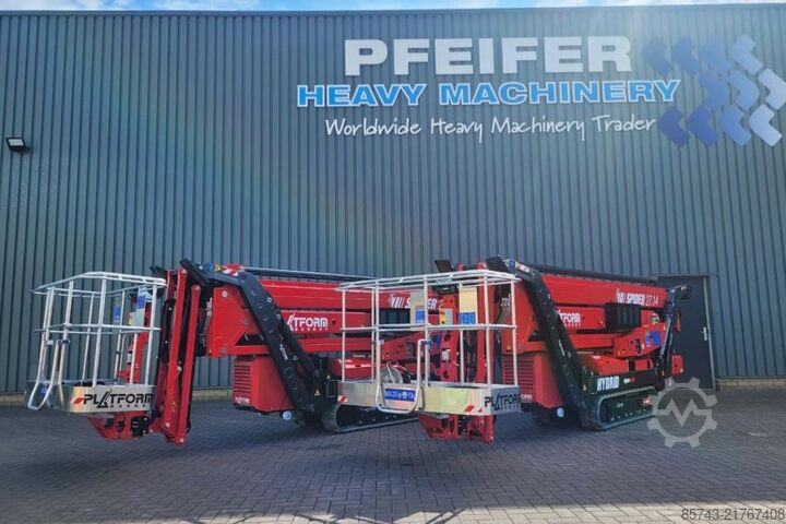 Articulated boom lift Platform Basket Spider 27.14 CE Declaration, Valid inspection, *Gu