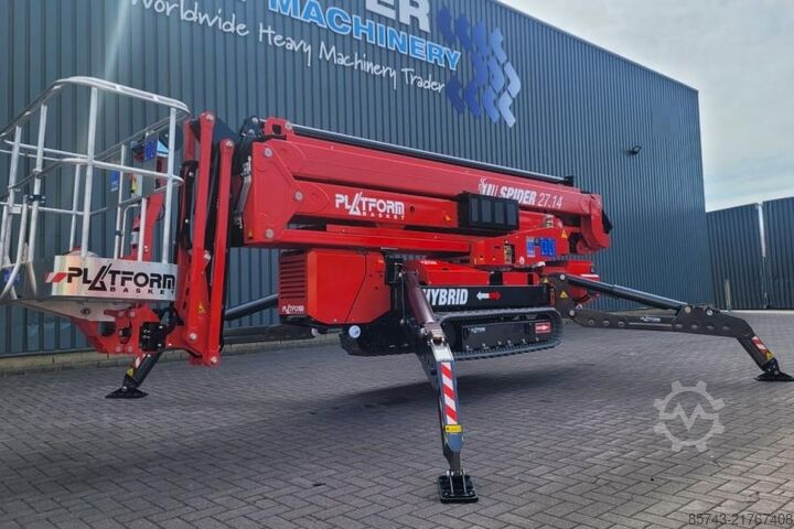 Articulated boom lift Platform Basket Spider 27.14 CE Declaration, Valid inspection, *Gu