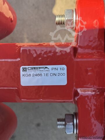 GEFA Butterfly Valve Damper Gate Valve GEFA DN200+ STEROWANIE Proval 