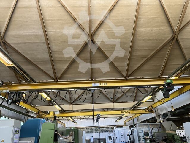Overhead crane, length 1046 cm, 1000 kg capacity, includes hoist. Suwnica  L-1046cm 1000kg