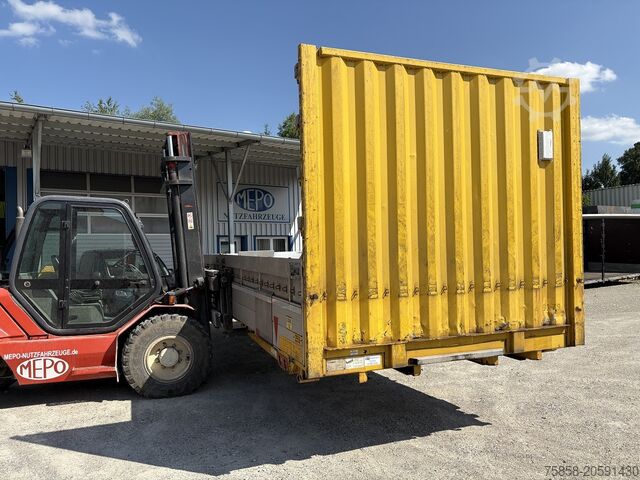 Swap body open Krone Baustoff Wechselbrücke 7,45m Türen